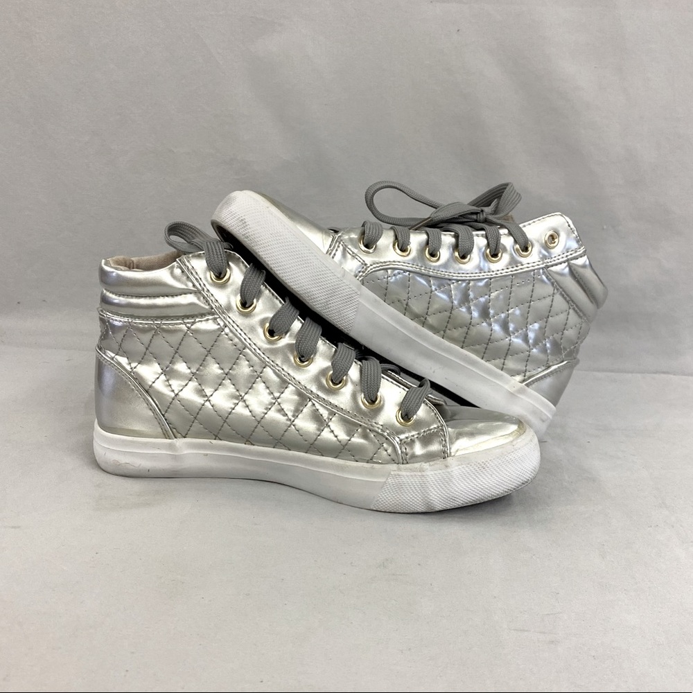 Silver Metallic Rave Sneakers